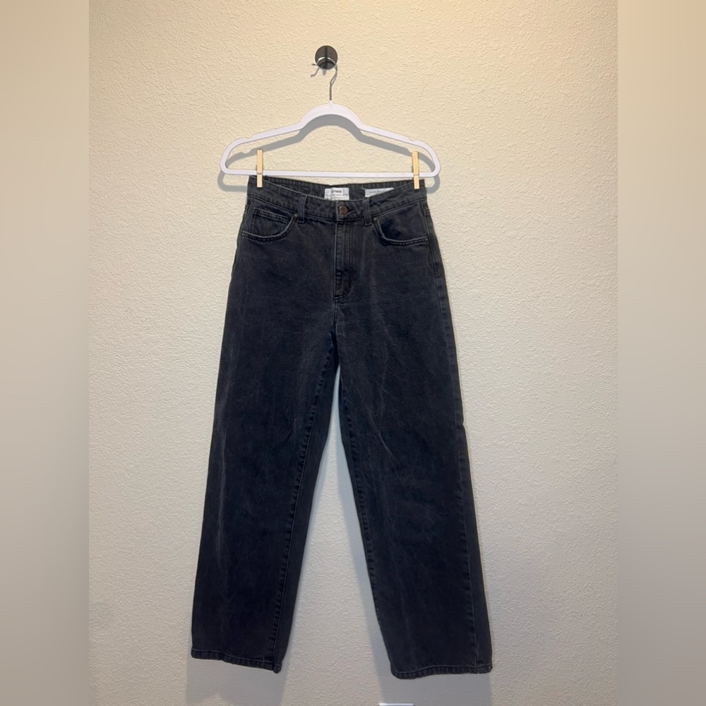 Loose Straight Black Jeans